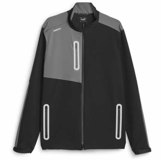 Puma Nordic Dwr Jacket Golf Mens Черно/Сланцевосин Голф облекло