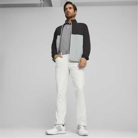 Puma Monterey Wind Jacket Golf Mens Черно/Сланцевосин Голф облекло