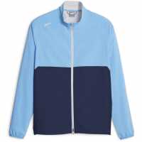 Puma Monterey Wind Jacket Golf Mens Синьо/Бяло Голф облекло