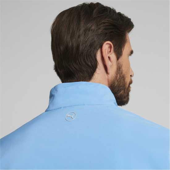 Puma Monterey Wind Jacket Golf Mens Синьо/Бяло Голф облекло