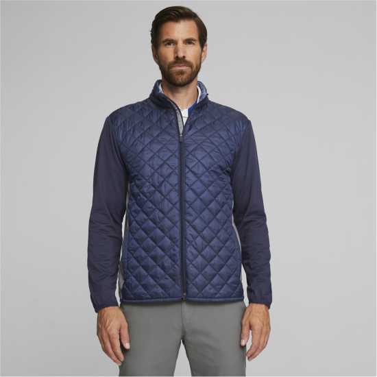 Puma Ватирано Яке Frost Quilted Jacket Golf Mens  Голф облекло