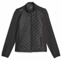 Puma Ватирано Яке W Frost Quilted Jacket Golf Womens Черно/Сланцевосин Дрехи за голф