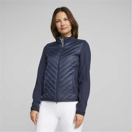 Puma Ватирано Яке W Frost Quilted Jacket Golf Womens Нави блейзър Дрехи за голф