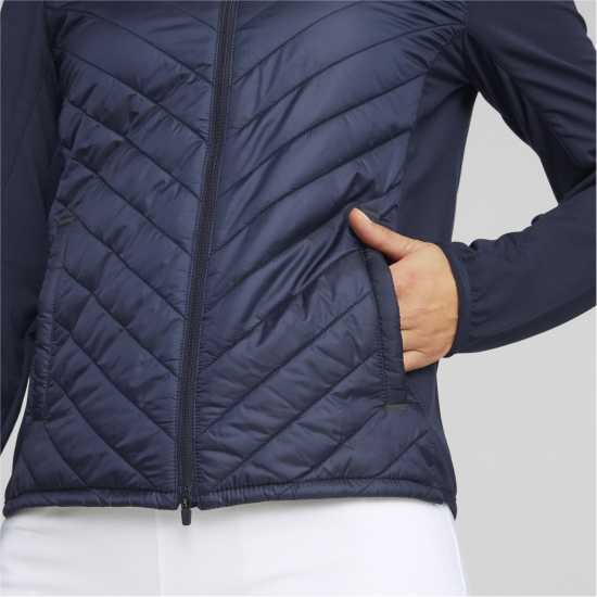 Puma Ватирано Яке W Frost Quilted Jacket Golf Womens Нави блейзър Дрехи за голф