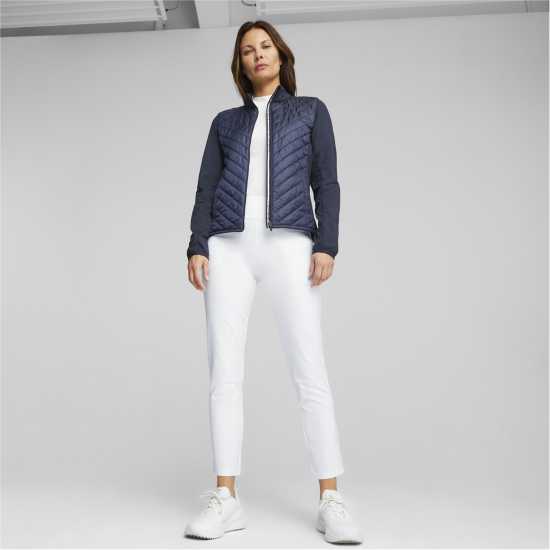 Puma Ватирано Яке W Frost Quilted Jacket Golf Womens Нави блейзър Дрехи за голф