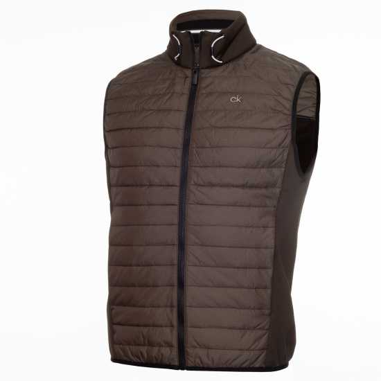 Calvin Klein Golf Golf Wrangell Hybrid Gillet Олива зелено Мъжки грейки