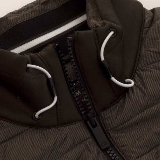 Calvin Klein Golf Golf Wrangell Hybrid Gillet Олива зелено Мъжки грейки