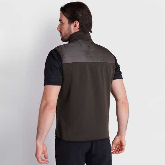 Calvin Klein Golf Golf Wrangell Hybrid Gillet Олива зелено Мъжки грейки