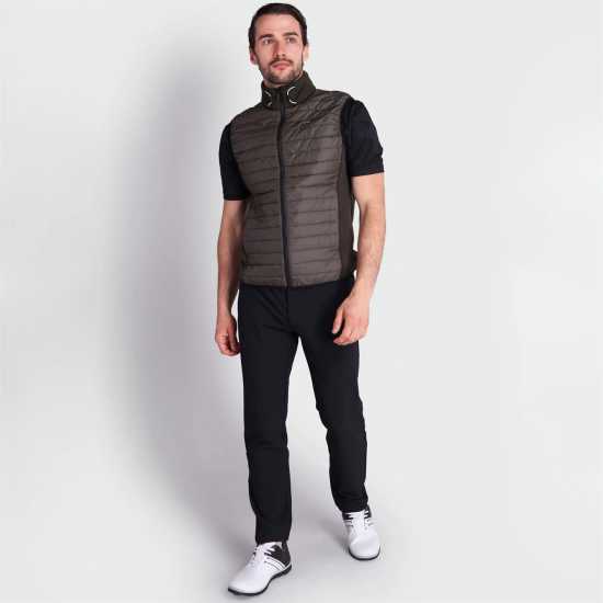 Calvin Klein Golf Golf Wrangell Hybrid Gillet Олива зелено Мъжки грейки