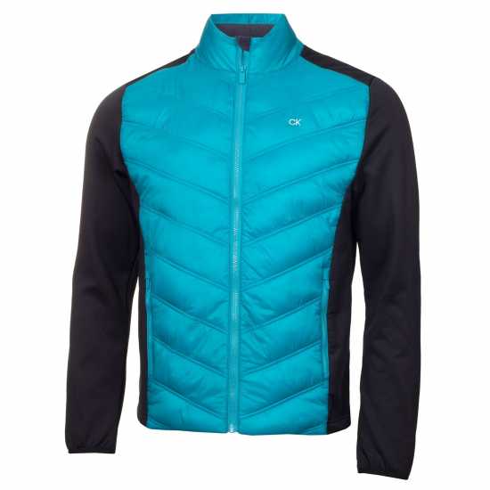 Хибридно Яке Calvin Klein Golf Golf Frontera Hybrid Jacket Карибско синьо Мъжки грейки