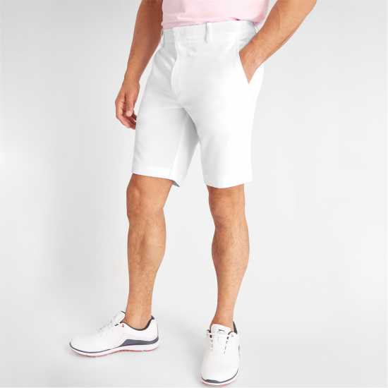 Мъжки Шорти Calvin Klein Golf Bullet Shorts Mens Бяло Шапки за голф и козирки