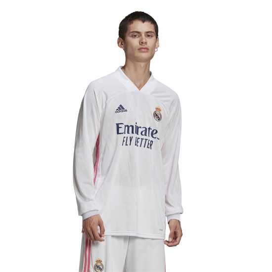 Adidas Домакинска Футболна Фланелка Real Madrid Home Shirt 2020 2021 Adults  Мъжко облекло за едри хора