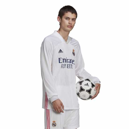 Adidas Домакинска Футболна Фланелка Real Madrid Home Shirt 2020 2021 Adults  Мъжко облекло за едри хора