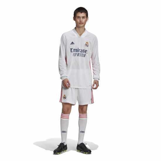 Adidas Домакинска Футболна Фланелка Real Madrid Home Shirt 2020 2021 Adults  Мъжко облекло за едри хора