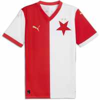 Puma Домакинска Футболна Фланелка Slavia Prague Home Shirt 2024 2025 Adults  