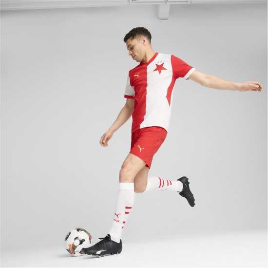 Puma Домакинска Футболна Фланелка Slavia Prague Home Shirt 2024 2025 Adults  