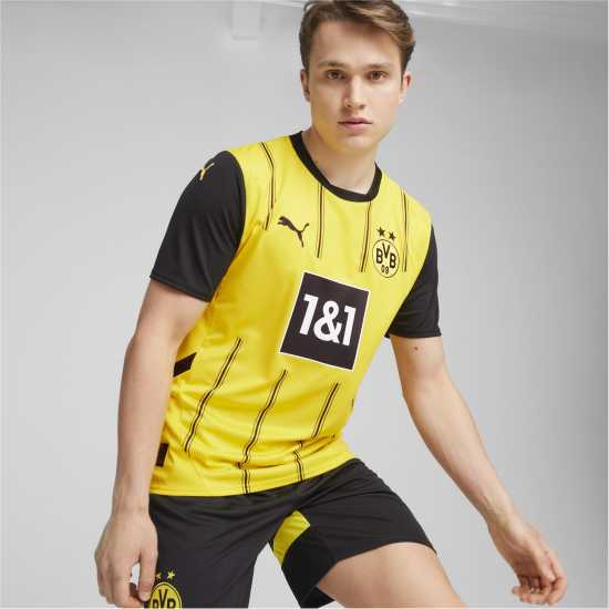 Puma Домакинска Футболна Фланелка Borussia Dortmund Home Shirt 2024 2025 Adults  Мъжко облекло за едри хора