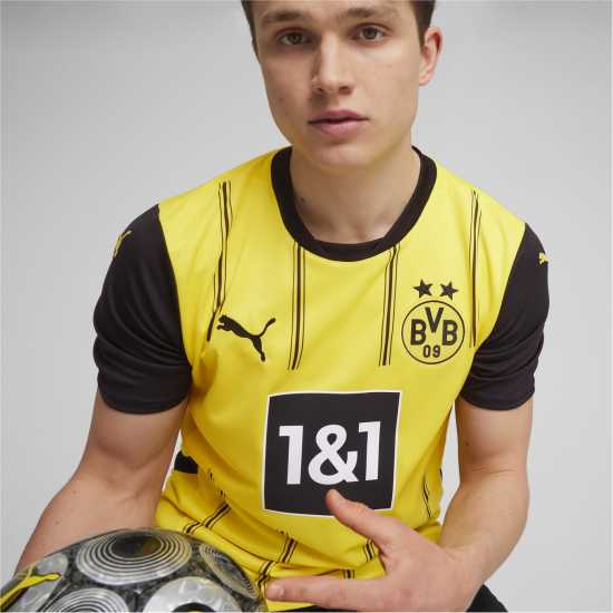 Puma Домакинска Футболна Фланелка Borussia Dortmund Home Shirt 2024 2025 Adults  Мъжко облекло за едри хора