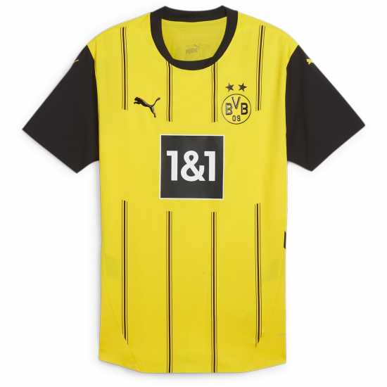 Puma Домакинска Футболна Фланелка Borussia Dortmund Authentic Home Shirt 2024 2025 Adults  Мъжко облекло за едри хора