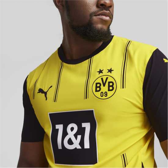 Puma Домакинска Футболна Фланелка Borussia Dortmund Authentic Home Shirt 2024 2025 Adults  Мъжко облекло за едри хора