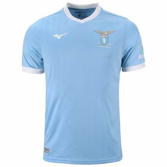 Mizuno Домакинска Футболна Фланелка Lazio 50-Year Anniversary Home Shirt 2024 2025 Adults  New Releases