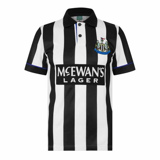 Score Draw Newcastle United 1995 Home Football Shirt  Футболна разпродажба