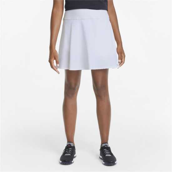 Puma Pwrshape Solid Skirt Skort Womens Ярко бяло Дамски къси панталони