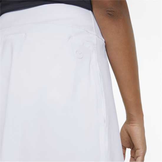 Puma Pwrshape Solid Skirt Skort Womens Ярко бяло Дамски къси панталони