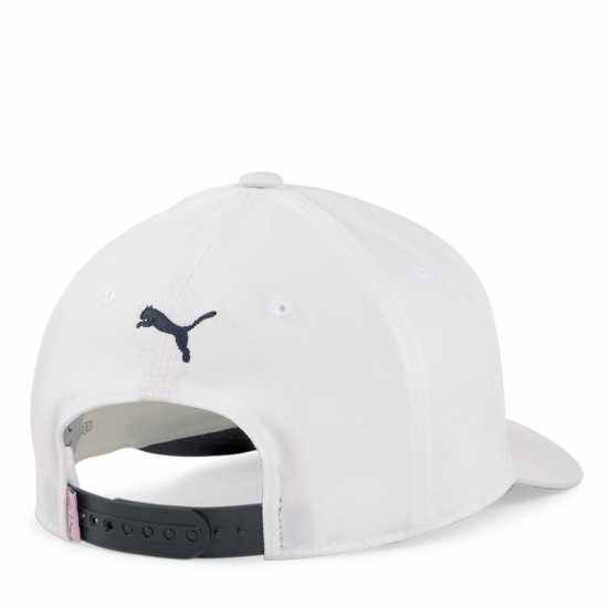 Puma Шапка С Права Козирка Ap Circle Umbrella Snapback Cap Golf Unisex Adults Бяло/Морско синьо Голф облекло