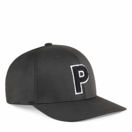 Puma Chenille P Cap Golf Unisex Adults Черно Пума Голф облекло