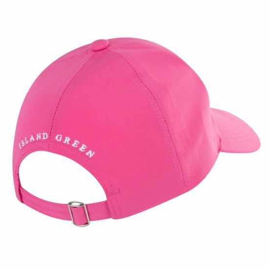 Island Green Golf Diamante Logo Peak Cap Ladies Розово Голф пълна разпродажба