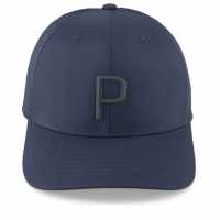 Puma Шапка С Права Козирка Tech P Snapback Cap Golf Unisex Adults Бяло/Морско синьо Шапки за голф и козирки