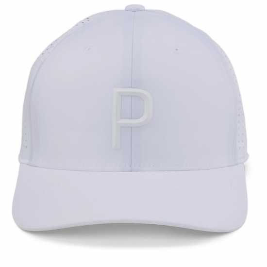 Puma Шапка С Права Козирка Tech P Snapback Cap Golf Unisex Adults Черно/Бяло Шапки за голф и козирки