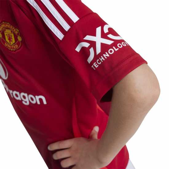 Adidas Домакинска Футболна Фланелка Manchester United Home Shirt 2024 2025 Juniors  