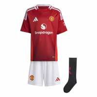 Adidas Manchester United Home Minikit 2024 2025 Infants  