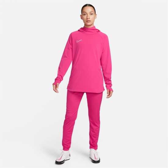 Nike Dri-FIT Academy Women's Hoodie Огнена Ягода Дамски суичъри и блузи с качулки