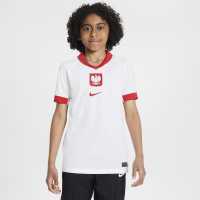 Nike Домакинска Футболна Фланелка Poland Home Shirt 2024 Juniors  New Releases