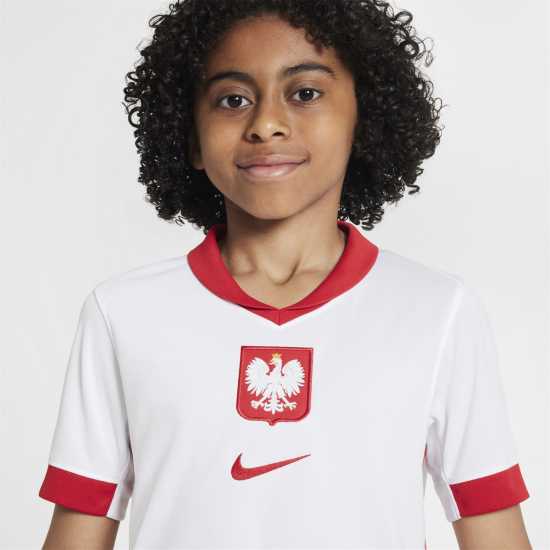 Nike Домакинска Футболна Фланелка Poland Home Shirt 2024 Juniors  New Releases