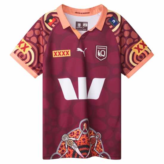 Puma Queensland Maroons Indigenous Shirt 2024 Adults  Мъжки ризи