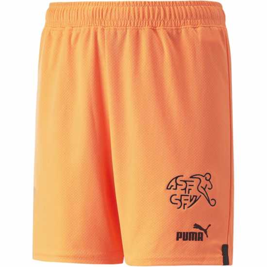 Puma Switzerland Shorts Replica Juniors 2022 Neon Citrus Детски къси панталони