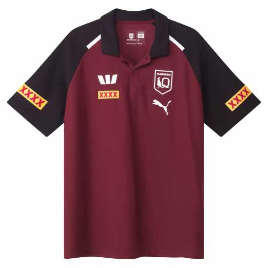 Блуза С Яка Puma Queensland Maroons 2024 Polo Shirt Adults  Мъжки тениски с яка