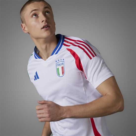 Adidas Домакинска Футболна Фланелка Italy Authentic Home Shirt 2024 Adults бял Мъжки ризи