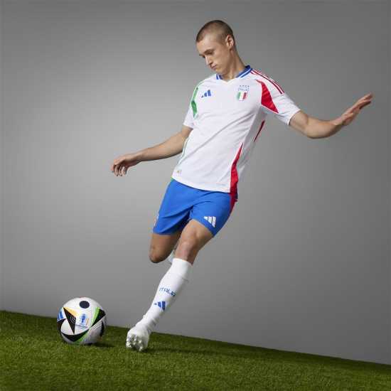 Adidas Домакинска Футболна Фланелка Italy Authentic Home Shirt 2024 Adults бял Мъжки ризи