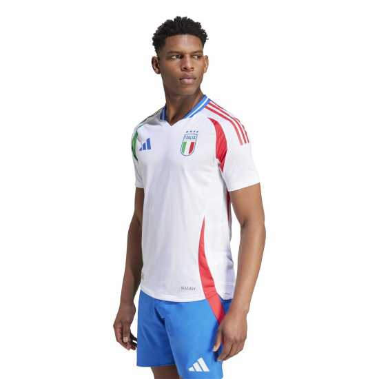 Adidas Домакинска Футболна Фланелка Italy Authentic Home Shirt 2024 Adults бял Мъжки ризи