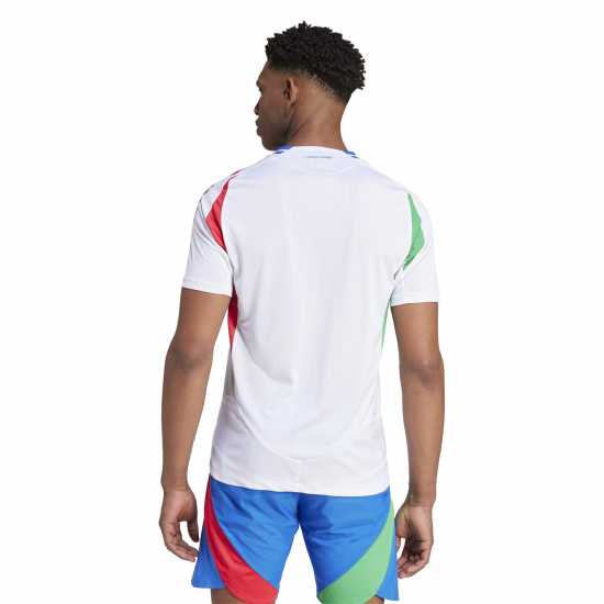 Adidas Домакинска Футболна Фланелка Italy Authentic Home Shirt 2024 Adults бял Мъжки ризи