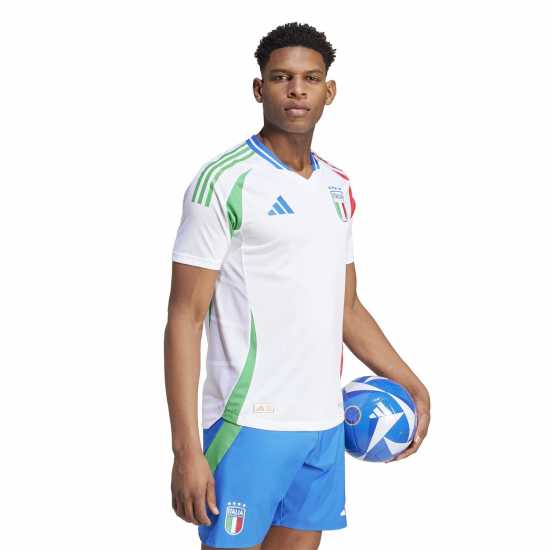 Adidas Домакинска Футболна Фланелка Italy Authentic Home Shirt 2024 Adults бял Мъжки ризи