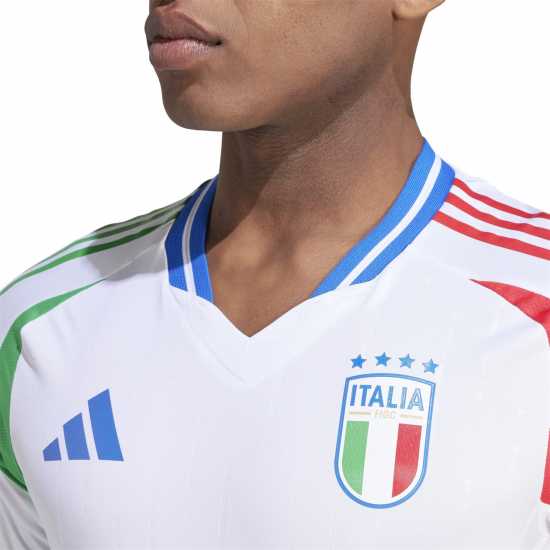 Adidas Домакинска Футболна Фланелка Italy Authentic Home Shirt 2024 Adults бял Мъжки ризи