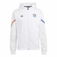 Adidas Olympique Lyonnais Designed For Gameday Full-Zip Hoodie Adults  Футболни тренировъчни якета