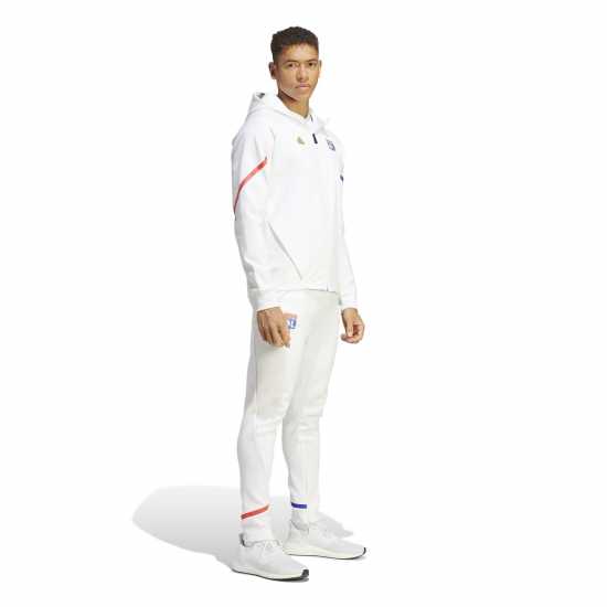 Adidas Olympique Lyonnais Designed For Gameday Full-Zip Hoodie Adults  Футболни тренировъчни якета