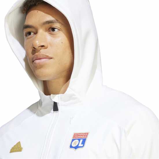 Adidas Olympique Lyonnais Designed For Gameday Full-Zip Hoodie Adults  Футболни тренировъчни якета